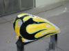Custom Harley tank tape out - mouse over tank with color