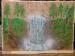 airbrush waterfall scene