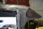 repaired with lead, not bondo...